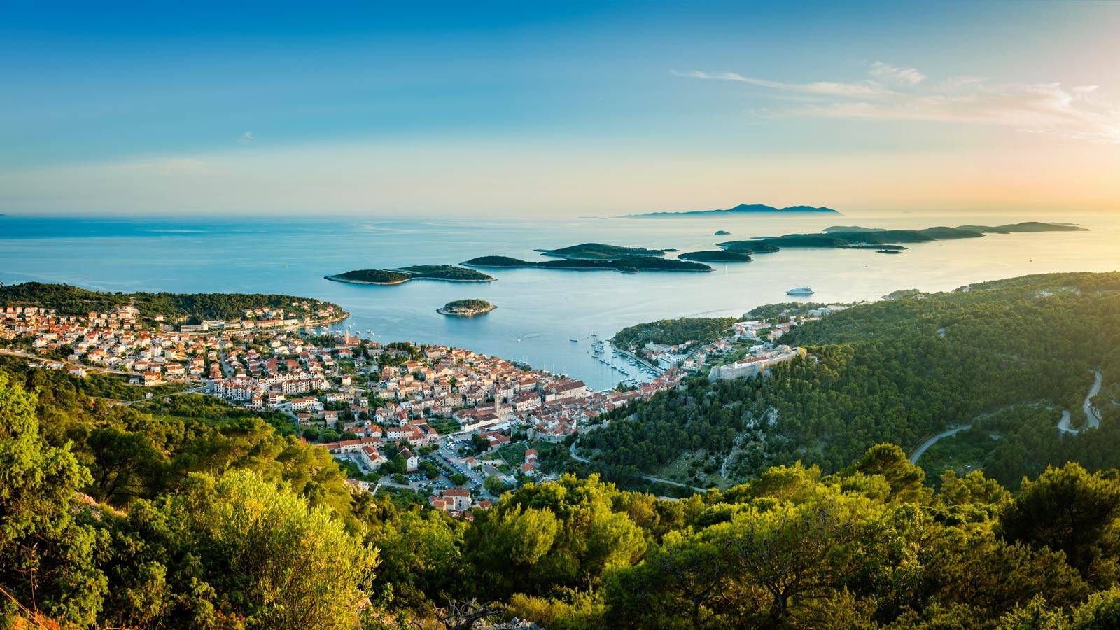 Le littoral de la mer Adriatique en Croatie